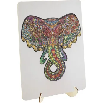 Puzzle Craft Creative Dřevěné puzzle Slon 132 dílků