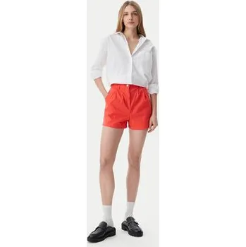 Dámské kraťasy Tommy Jeans Šortky z materiálu Claire DW0DW21643 Oranžová Regular Fit 26