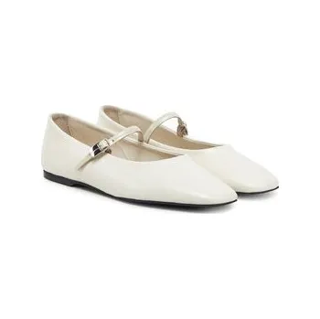 Oblečení a móda Calvin Klein Baleríny Ballerina New Buckle - Lth HW0HW02483 Béžová 38