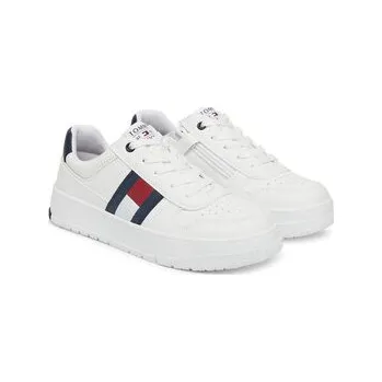 Dámská móda Tommy Hilfiger Sneakersy Flag Low Cut Velcro Sneaker T3X9-33859-1355 S Bílá 40