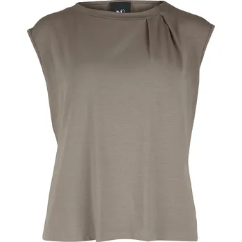 Dámské tričko Top Nu Denmark 8329-58 hnědo zelený basic Velikost: 38