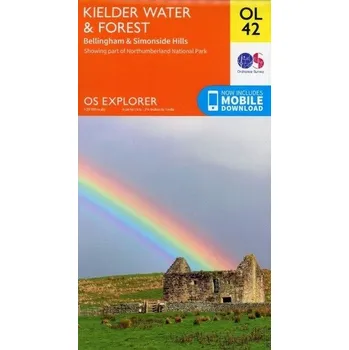 Encyklopedie Kielder Water & Forest, Bellingham & Simonside Hills - Ordnance Survey [EN] (2015, Skládaná mapa, Ordnance Survey)