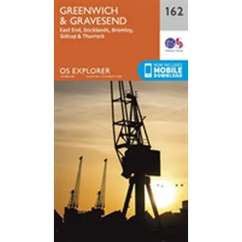 Encyklopedie Greenwich and Gravesend - Ordnance Survey [EN] (2015, Skládaná mapa, Ordnance Survey)