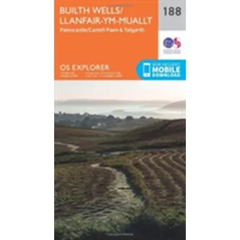 Encyklopedie Builth Wells, Painscastle and Talgarth - Ordnance Survey [EN] (2015, Skládaná mapa, Ordnance Survey)