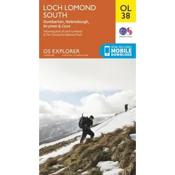 Encyklopedie Loch Lomond South, Dumbarton & Helensburgh, Drymen & Cove - Ordnance Survey [EN] (2015, Skládaná mapa, Ordnance Survey)