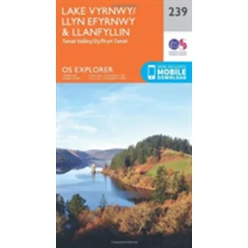 Encyklopedie Lake Vyrnwy and Llanfyllin, Tanat Valley - Ordnance Survey [EN] (2015, Skládaná mapa, Ordnance Survey)