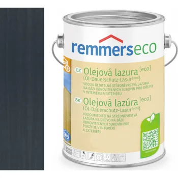 barva a nátěr na dřevo Remmers OLEJOVÁ LAZURA [ECO] 2,5L 7668 (FT-20928) Antracitově šedá - Anthrazitgrau + dárek k objednávce nad 1000Kč
