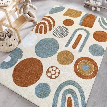 Koberec Dětský koberec v jemných barvách se vzory Šířka: 80 cm | Délka: 150 cm