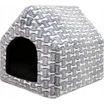 Pelíšek pro psa Plyšový domeček budka pelíšek pro malého psa, jorkšíra