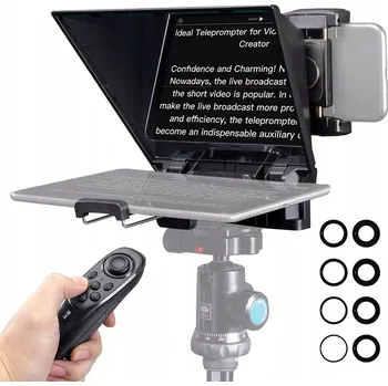 Mini prompter Feelworld TP2A s držákem pro smartphone nebo fotoaparát