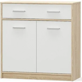 Komoda TIPS komoda 2D1S bílá/dub sonoma