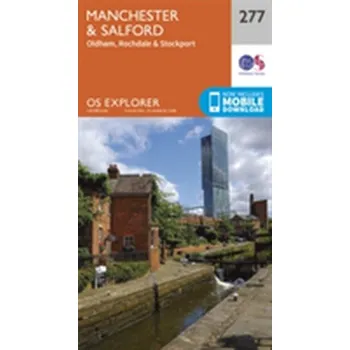 Encyklopedie Manchester and Salford - Ordnance Survey [EN] (2015, Skládaná mapa, Ordnance Survey)