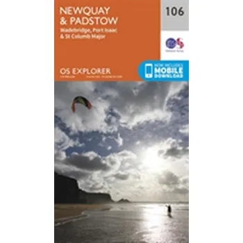 Encyklopedie Newquay and Padstow - Ordnance Survey [EN] (2015, Skládaná mapa, Ordnance Survey)