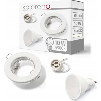 Žárovka Stropní zapuštěné svítidlo Koloreno 10 W GU10 bílé
