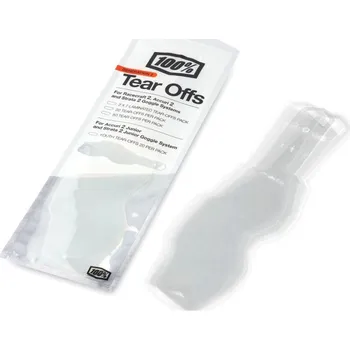 Sluneční brýle Strhávací slídy na brýle 100% AC2/ST2 Youth Standard Tear-Offs 20PK