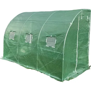 Skleník 4iQ Group Zahradní foliovník ke zdi 4x1,5 m zelený, průměr trubek 25mm