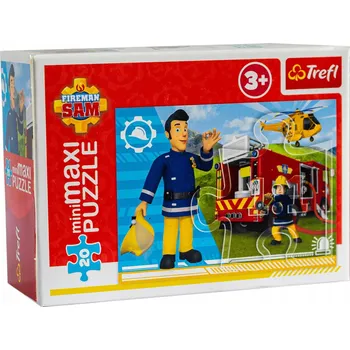 Puzzle Puzzle 20 miniMAXI Požárník Sam 20 dílků záchranná akce 3+ Trefl 21115