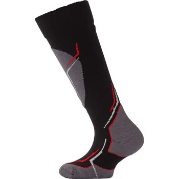 Pánské ponožky LASTING dětské lyž.podkolénka černočerv.vel.31-34