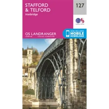 Encyklopedie Stafford & Telford, Ironbridge - Ordnance Survey [EN] (2016, Skládaná mapa, Ordnance Survey)