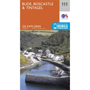 Encyklopedie Bude, Boscastle and Tintagel - Ordnance Survey [EN] (2015, Skládaná mapa, Ordnance Survey)