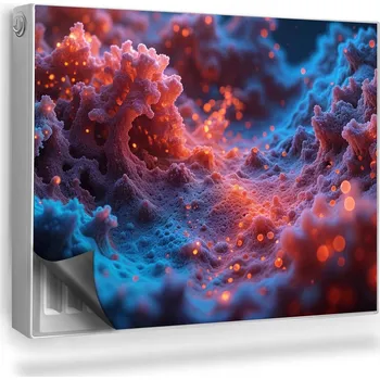 Obraz Magnetická podložka na radiátor, kryt 80 x 60 cm fialová