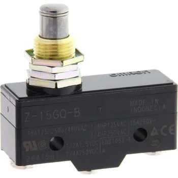 vypínač Základní spínač pro všeobecné použití, plunžr pro montáž na panel (střední OP), SPDT, 15A, šroubové svorky