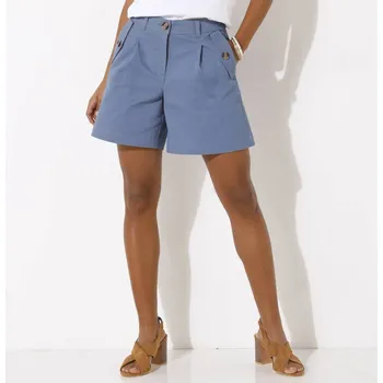 Dámské kraťasy Široké krátké šortky modrošedá 44