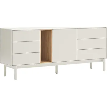 Komoda Krémově bílá lakovaná komoda Teulat Corvo 180 x 40 cm