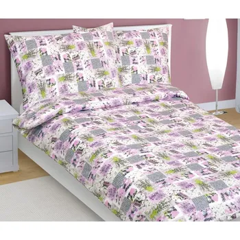 Povlečení Bavlněné povlečení 70x90 - 140x200 Patchwork lila