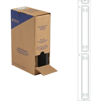 Brady BM-10x75-7643-WT-L / 312197, Bulk BMP71 Heatex Cable Markers, 75.00 mm x 10.00 mm