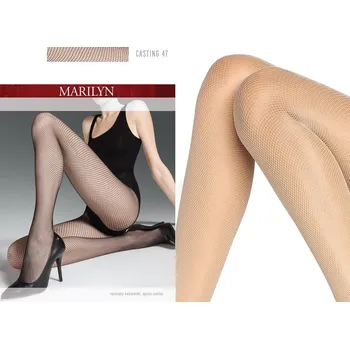 Dámské punčochy Marilyn CASTING 47 béžové kabaretky Punčocháče Visone velikost 3/4