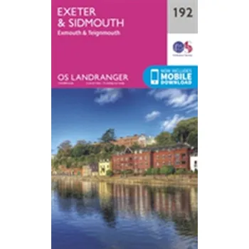 Encyklopedie Exeter & Sidmouth, Exmouth & Teignmouth - Ordnance Survey [EN] (2016, Skládaná mapa, Ordnance Survey)