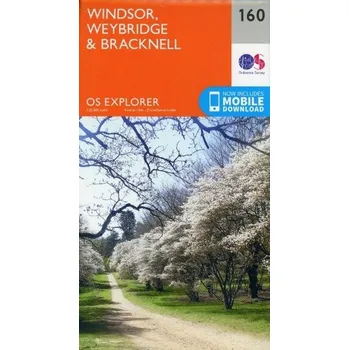 Encyklopedie Windsor, Weybridge & Bracknell - Ordnance Survey [EN] (2015, Skládaná mapa, Ordnance Survey)