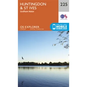 Encyklopedie Huntingdon and St.Ives, Grafham Water - Ordnance Survey [EN] (2015, Skládaná mapa, Ordnance Survey)