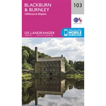 Encyklopedie Blackburn & Burnley, Clitheroe & Skipton - Ordnance Survey [EN] (2016, Skládaná mapa, Ordnance Survey)