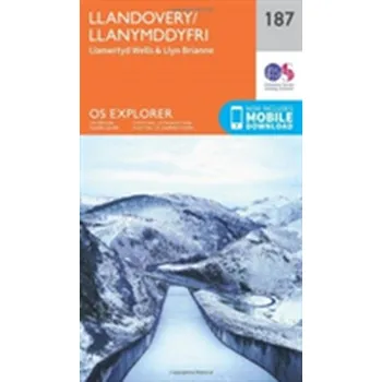 Encyklopedie Llandovery, Llanwrtyd Wells and Llyn Brianne - Ordnance Survey [EN] (2015, Skládaná mapa, Ordnance Survey)
