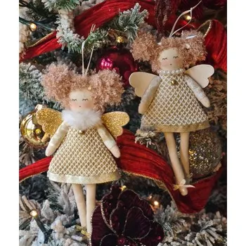 plyšák Pár plyšových andílků na pověšení (cs, La Galleria)