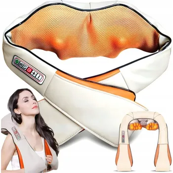 Masážní přístroj MASÁŽNÍ PŘÍSTROJ SHIATSU BEZDRÁTOVÝ MASÁŽNÍ S FUNKCÍ OHŘEVU PRO KRK A ZÁDA