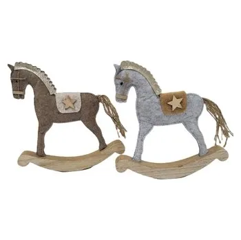 Vánoční dekorace Dekorace - houpací koník stojící 30 cm /1ks