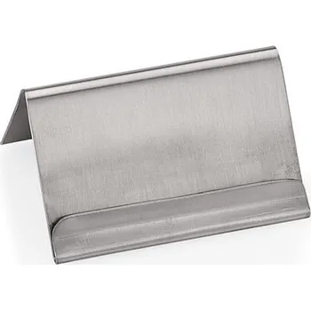 Pracovní zástěra Stojánek na cedulky nerezový, 6 x 4,5 x 3,5 cm