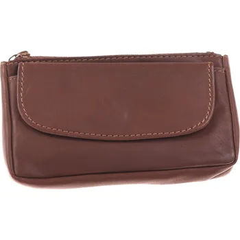 Peněženka Klíčenka kožená KUBÁT klopa | hnědá | 45632 Barva: žlutá