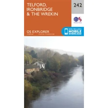 Encyklopedie Telford, Ironbridge and the Wrekin - Ordnance Survey [EN] (2015, Skládaná mapa, Ordnance Survey)