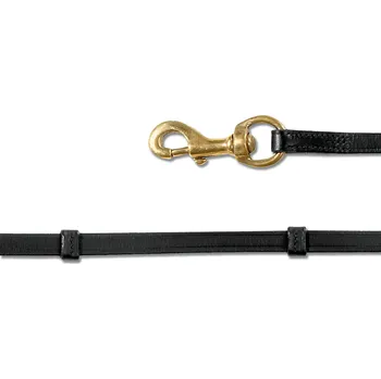 WALDHAUSEN Otěže Island w/Carabiner Waldhausen, 250 cm, black/brass