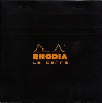 Blok Blok Rhodia N°148 - Le Carre 148 x 148, čtverečkovaný, černý