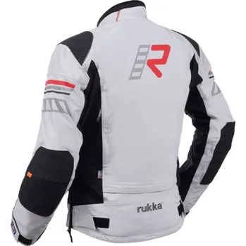 Moto bunda Bunda Rukka Armatou-R pánská šedá/černá/červená 50