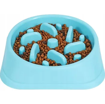 Miska pro psa Nuxie Zpomalovací miska pro psy a kočky 20 cm mix barev