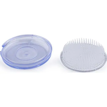 Aranžovací napichovací ježek Ø7,5 cm se silikonovou podložkou - transparent