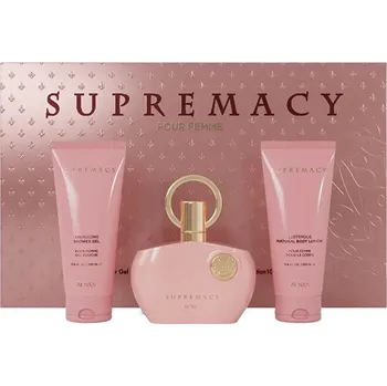 Parfém Afnan Supremacy Pink Dárková sada EDP 100 ml, sprchový gel 100 ml a tělové mléko 100 ml