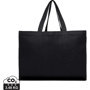 Maxi tote bag VINGA Hilo z recykl. canvas AWARE™ - Černá