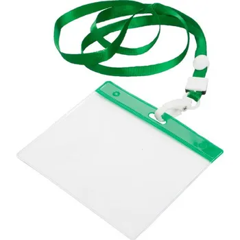 Lanyard Ballek - Zelená / Průhledná